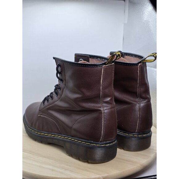 Dr. Doc Martens 1460 Pascal Mens Size 10 Leather Combat Boots \Brown - Picture 6 of 8